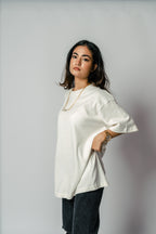 CREAM BAHUT BADHI T-SHIRT