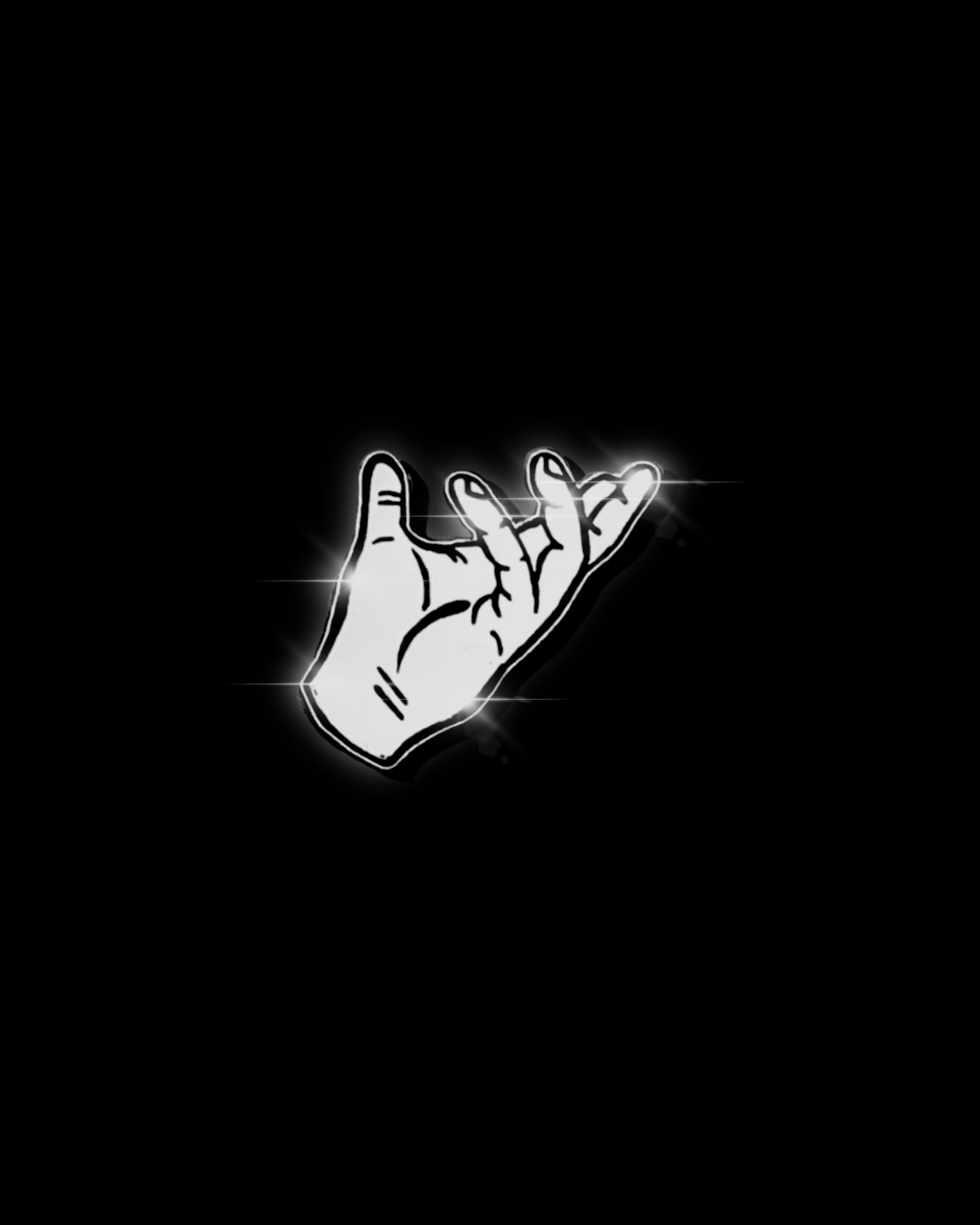 THE HAND OF WHAT? METAL BADGE